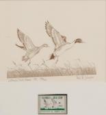 JOHNSON Paul B 1907-1991,First of State California Duck Stamp Design,Copley US 2011-07-21