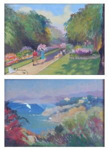 JOHNSON Percy 1895-1975,A walk in the park,1968,Lacy Scott & Knight GB 2019-09-13