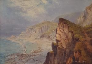 JOHNSON S.Y 1800-1900,a Cornish coastal scene,1910,Charterhouse GB 2024-01-04