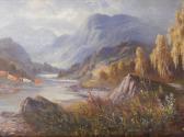 JOHNSON S.Y 1800-1900,Highland scene with cattle watering,Golding Young & Mawer GB 2017-01-18