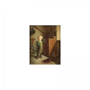 JOHNSON Samuel Frost,the dilemma, signed, oil on panel, 26.5 x 19.5 cm.,Sotheby's 2001-11-28