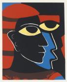 JOHNSON STREAT thelma 1911-1959,Black Kings,1950,Swann Galleries US 2018-10-04