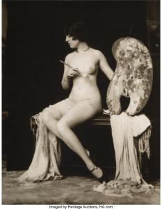 JOHNSTON Alfred Cheney 1884-1971,Untitled (Nude with Paint Pallete),1920,Heritage US 2024-02-14