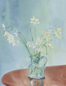 JOHNSTON Brian 1934,DAFFODILS,Ross's Auctioneers and values IE 2016-01-28