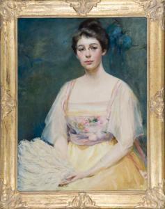 JOHNSTON Doris Gernon 1800-1900,Portrait of Marjorie Walbridge Brown,1916,Quinn's US 2011-09-07