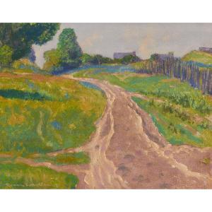 JOHNSTON Franz Hans 1888-1949,THE HILL ROAD,1929,Waddington's CA 2023-11-30