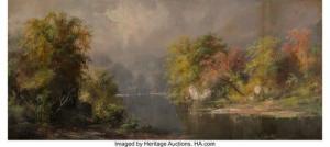 JOHNSTON John R 1800-1800,Autumn on the River,1885,Heritage US 2021-04-08