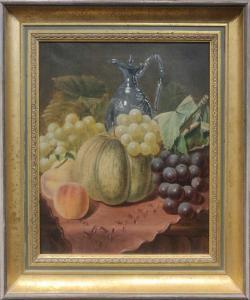 JOHNSTON T 1917,Still life of fruit and a ewer,19th century,Cheffins GB 2023-03-09