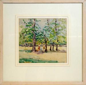 JOHNSTONE Dorothy 1892-1980,Under the Trees,Anderson & Garland GB 2022-10-13