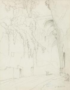 JOINVILLE Antoine Edmond,5 Neapolitan drawings: The Grotto of Posillipo,1823,Rosebery's 2022-11-16