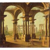 JOLI DE DIPI Antonio 1700-1777,cappriccio of roman ruins with classical figures,Sotheby's 2004-01-22