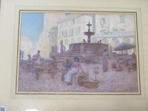 JOLLEY Martin Gwilt 1859-1914,Piazza scene, in Assisi,Willingham GB 2019-09-14