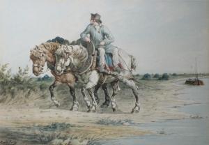 JOLLY Emile 1800-1900,Equestrian scenes,1821,Woolley & Wallis GB 2007-10-17