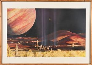JOLY Jean Michel 1900-1900,Jupiter vu de Titan,Conan-Auclair FR 2023-10-28