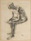 joly raymond 1900-1900,Vieil homme nu lisant,1987,Christie's GB 2006-10-17