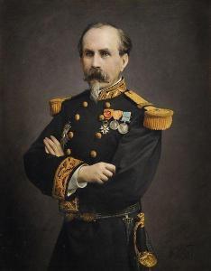 JOLYET Philippe 1832-1908,Portrait du général Hervé,1899,Osenat FR 2011-06-05