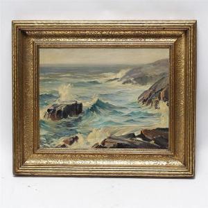 JONAS GENJA 1895-1983,Seascape,Ripley Auctions US 2015-05-02