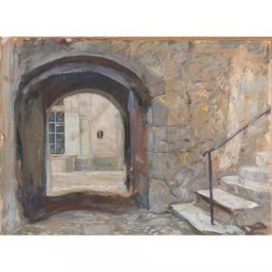 JONAS Lucien Hector 1880-1947,Chambéry, la vieille maison,Herbette FR 2019-03-24
