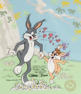 JONES Chuck 1912-2002,Bugs Bunny and Girl Bunny Birthday Card,1988,Ro Gallery US 2024-04-04
