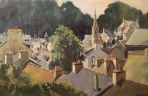 JONES Edward 1775-1862,The Roofs of Pont-Aven,Dickins GB 2008-06-14