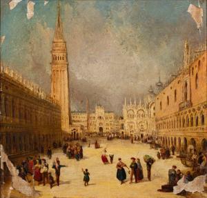 JONES GEORGE L 1796-1869,View of the Piazzetta, Venice,Bearnes Hampton & Littlewood GB 2023-01-17