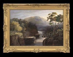 JONES Georges A 1786-1869,Mountainous Brook Landscape,New Orleans Auction US 2012-03-03