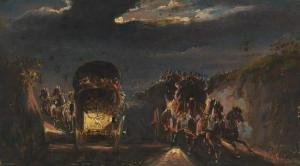 JONES H.F,Two carriages passing in the night,1869,Aspire Auction US 2021-09-02