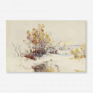 JONES Hugh Bolton 1848-1927,Untitled (New England, Winter Landsca,1910,Rago Arts and Auction Center 2023-11-10