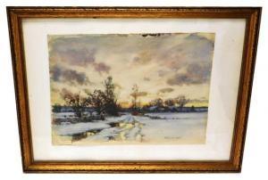 JONES Hugh Bolton 1848-1927,Winter landscape,Winter Associates US 2016-03-14