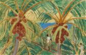 JONES Jo 1894-1989,Picking Date Palms, Morocco,Duke & Son GB 2015-09-17