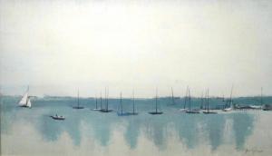 JONES Joe L 1800-1800,Sail Boats and Reflections,William Doyle US 2010-10-13