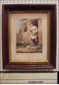 JONES John Hammond 1822-1865,young woman in the doorway of a cottage feeding,1821,Winter Associates 2007-09-17