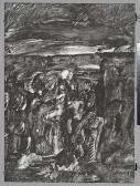 JONES John Paul 1924-1999,Untitled (Figures in Landscape),1971,Swann Galleries US 2002-11-21