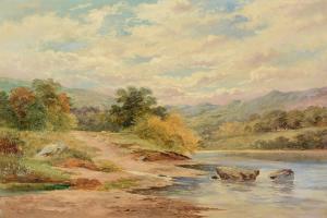 JONES John Rock 1836-1898,HIGHLAND RIVER LANDSCAPE,1887,Dreweatts GB 2022-08-26