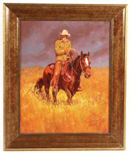JONES John T 1940,Cowboy on horseback,Ruggiero Associates US 2011-11-09