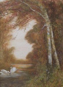 JONES JR. Frederick D. 1914-2004,An Autumnal river landscape,Halls GB 2008-12-12