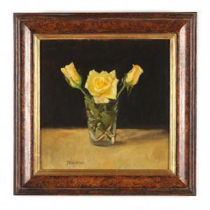 JONES Peter John 1900-1900,Still Life with Yellow Roses,Leland Little US 2023-02-02
