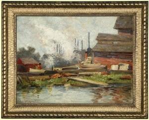 JONES Seth C. 1853-1930,Industrial view of Rochester,John Moran Auctioneers US 2008-07-22