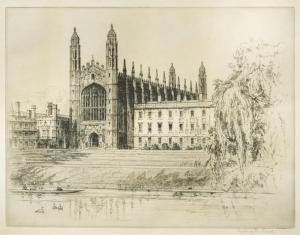 JONES Sydney Robert 1881-1966,Views of Cambridge Colleges and architecture,Cheffins GB 2020-03-11