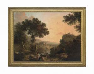JONES Thomas 1743-1803,A wooded river landscape at dusk,Christie's GB 2014-12-03