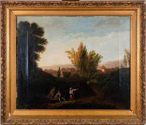 JONES Thomas 1743-1803,Peasants in front of the Castello San Angelo; peas,Deutsch AT 2021-12-14
