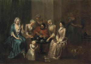JONES William 1738-1747,A group of ladies gathered at a table with a fortu,Christie's GB 2011-11-01