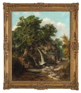 JONES William E 1849-1875,The Old Mill, Devizes, Wiltshire,New Orleans Auction US 2018-03-17