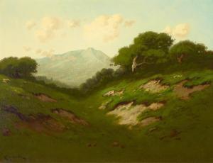 JONNEVOLD Carl Henrik 1856-1955,Rolling Green Hills,Bonhams GB 2024-04-26