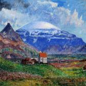 JONSSON Asgrimur 1876-1958,Scenery, Iceland,1915,Bruun Rasmussen DK 2008-10-06