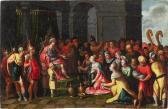 JORDAENS Hans I 1539-1630,Solomon and the Queen of Sheba,Sotheby's GB 2023-06-14
