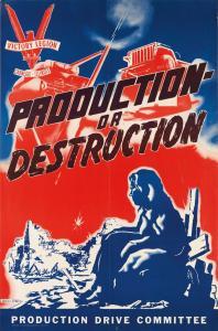 Jordan James E,PRODUCTION - OR DESTRUCTION,1942,Swann Galleries US 2017-08-02