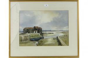 JORDAN Keith A 1900-1900,Harbour scene at low-tide,Burstow and Hewett GB 2015-02-25