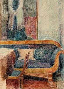 JORGENSEN Aksel 1883-1957,Interior,1955,Bruun Rasmussen DK 2024-10-22