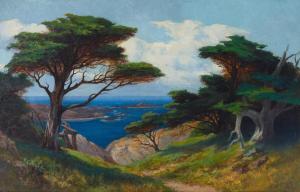 JORGENSEN Christian A 1860-1935,Cypress Near Point Lobos,1929,Bonhams GB 2023-08-02